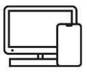 パソコンとスマホのアイコン